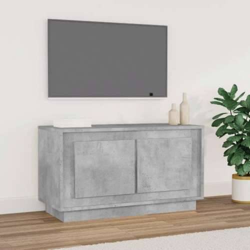 TV ormarić siva boja betona 80x35x45 cm od konstruiranog drva - Beton siva 1 Cijena