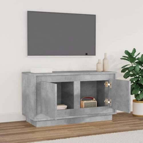 TV ormarić siva boja betona 80x35x45 cm od konstruiranog drva - Beton siva 1 Cijena