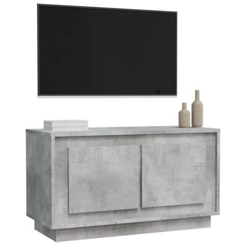 TV ormarić siva boja betona 80x35x45 cm od konstruiranog drva - Beton siva 1 Cijena