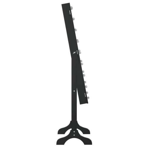 Samostojeće ogledalo s LED svjetlima crno 34 x 37 x 146 cm - Crna 1 Cijena