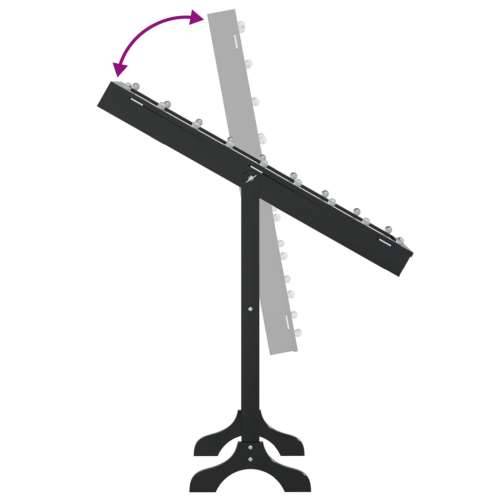 Samostojeće ogledalo s LED svjetlima crno 34 x 37 x 146 cm - Crna 1 Cijena