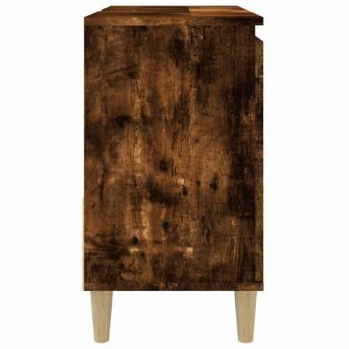 Kupaonski ormarić boja hrasta 65 x 33 x 60 cm konstruirano drvo - Dimljeni hrast 1 Cijena