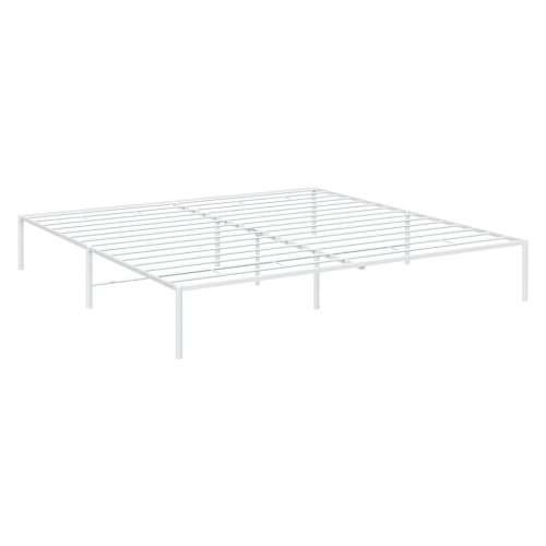 Metalni okvir za krevet bijeli 200x200 cm Cijena