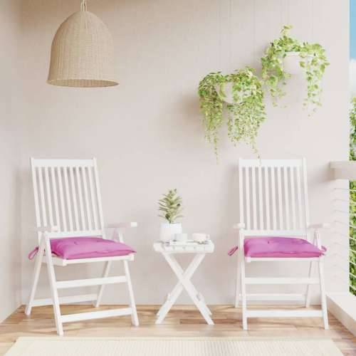 Jastuci za stolice 2 kom ružičasti 50x50x7 cm od tkanine Oxford Cijena