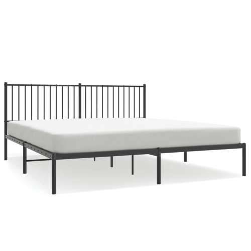 Metalni okvir za krevet s uzglavljem crni 183x213 cm - Crna 183 x 213 cm s uzglavljem Cijena
