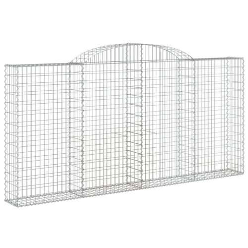 Lučne gabionske košare 2 kom 300x30x140/160cm pocinčano željezo - 300 x 30 x 140/160 cm 2 Cijena