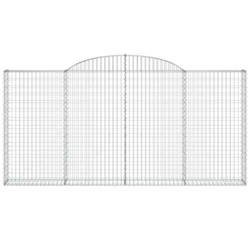 Lučne gabionske košare 2 kom 300x30x140/160cm pocinčano željezo - 300 x 30 x 140/160 cm 2 Cijena