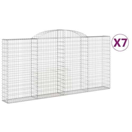 Lučne gabionske košare 7 kom 300x30x140/160cm pocinčano željezo - 300 x 30 x 140/160 cm 7 Cijena
