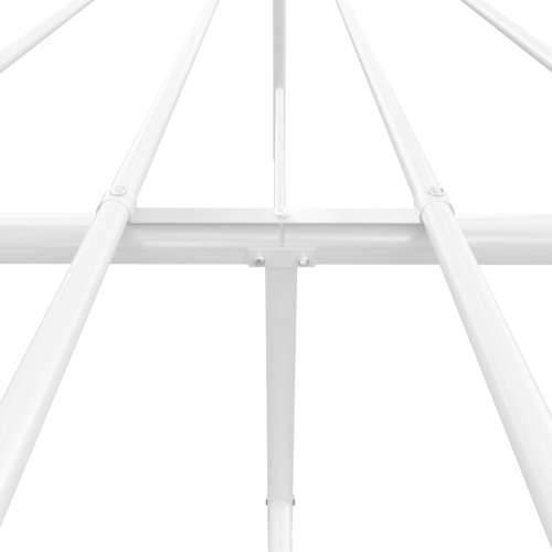 Metalni okvir za krevet s uzglavljem bijeli 183x213 cm Cijena