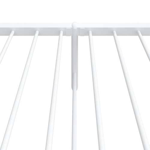Metalni okvir kreveta uzglavlje i podnožje bijeli 100x190 cm Cijena