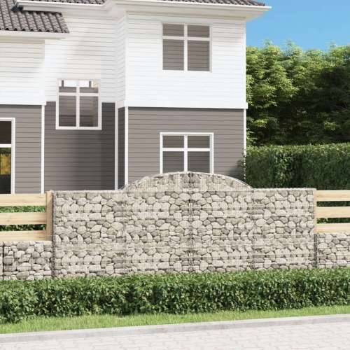 Lučne gabionske košare 7 kom 300x50x120/140cm pocinčano željezo - 300 x 50 x 120/140 cm 7 Cijena
