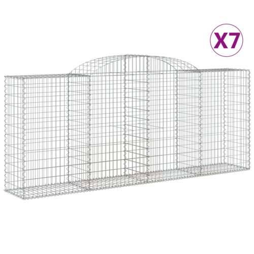 Lučne gabionske košare 7 kom 300x50x120/140cm pocinčano željezo - 300 x 50 x 120/140 cm 7 Cijena