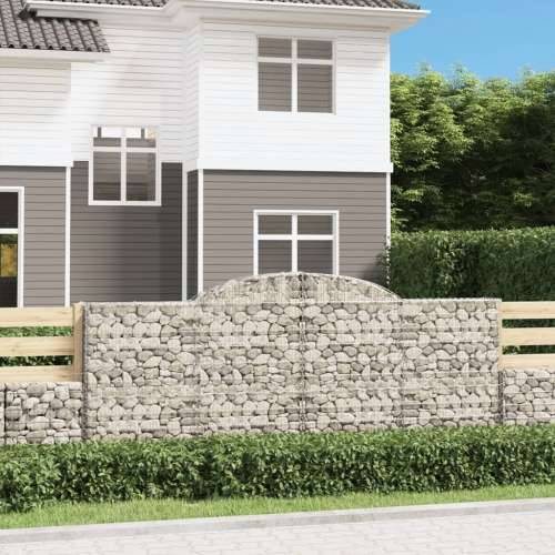 Lučne gabionske košare 11kom 300x50x120/140cm pocinčano željezo - 300 x 50 x 120/140 cm 11 Cijena