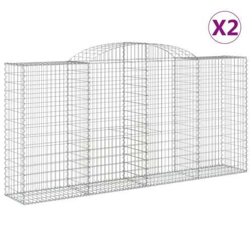 Lučne gabionske košare 2 kom 300x50x140/160cm pocinčano željezo - 300 x 50 x 140/160 cm 2 Cijena
