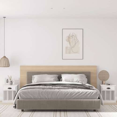 Noćni ormarići 2 kom Bijela 43x36x60 cm - Bijela 2 Cijena