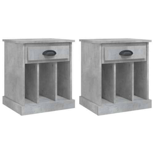 Noćni ormarići 2 kom siva boja betona 43x36x50 cm - Beton siva 2 Cijena