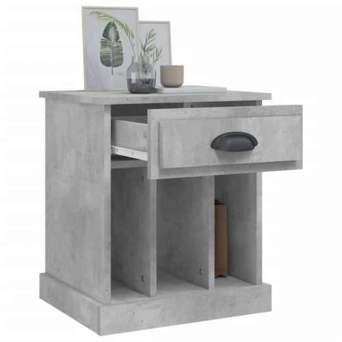 Noćni ormarići 2 kom siva boja betona 43x36x50 cm - Beton siva 2 Cijena