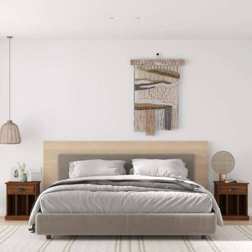 Noćni ormarići 2 kom boja dimljenog smeđi 43x36x50 cm - Smeđi hrast 2 Cijena