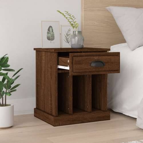 Noćni ormarići 2 kom boja dimljenog smeđi 43x36x50 cm - Smeđi hrast 2 Cijena