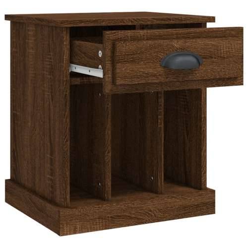 Noćni ormarići 2 kom boja dimljenog smeđi 43x36x50 cm - Smeđi hrast 2 Cijena