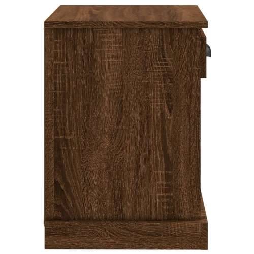 Noćni ormarići 2 kom boja dimljenog smeđi 43x36x50 cm - Smeđi hrast 2 Cijena