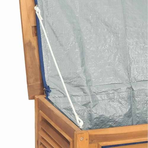 Vrtna kutija za pohranu s vrećom 150x50x55 cm masivna tikovina - 150 x 50 x 55 cm Cijena