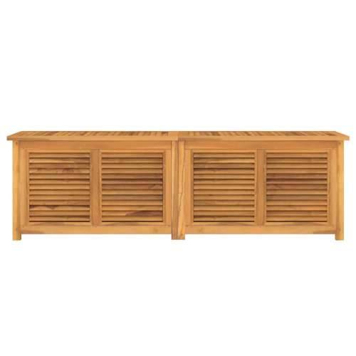 Vrtna kutija za pohranu s vrećom 175x50x55 cm masivna tikovina - 175 x 50 x 55 cm Cijena