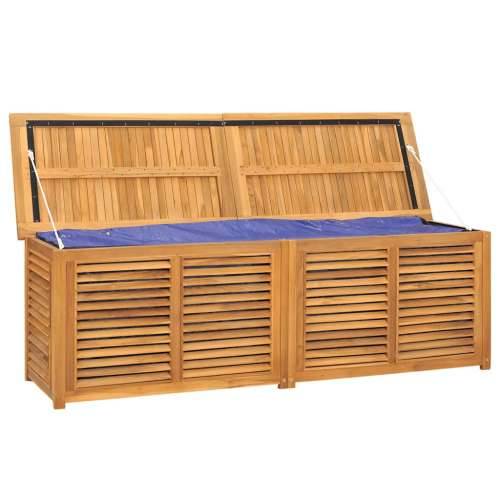 Vrtna kutija za pohranu s vrećom 175x50x55 cm masivna tikovina - 175 x 50 x 55 cm Cijena