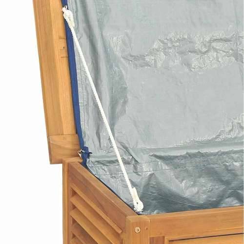 Vrtna kutija za pohranu s vrećom 175x50x55 cm masivna tikovina - 175 x 50 x 55 cm Cijena