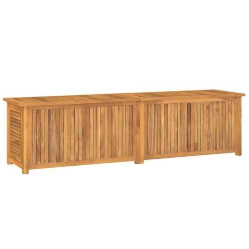 Vrtna kutija za pohranu s vrećom 200x50x55 cm masivna tikovina - 200 x 50 x 55 cm Cijena