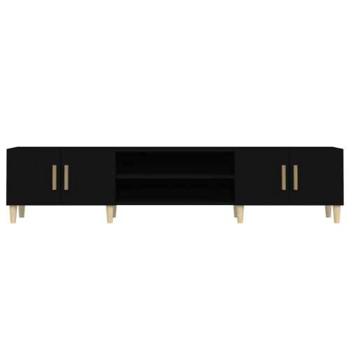 TV ormarić crni 180x31,5x40 cm od konstruiranog drva - Crna 1 Cijena