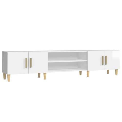 TV ormarić sjajni bijeli 180x31,5x40 cm od konstruiranog drva - Visoko sjajno bijela 1 Cijena