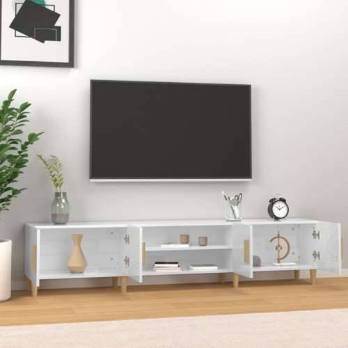 TV ormarić sjajni bijeli 180x31,5x40 cm od konstruiranog drva - Visoko sjajno bijela 1 Cijena