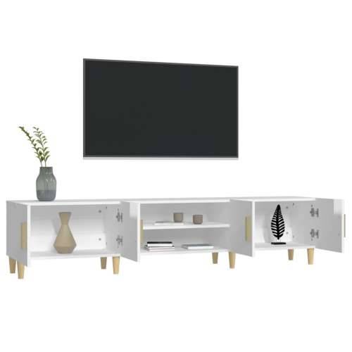 TV ormarić sjajni bijeli 180x31,5x40 cm od konstruiranog drva - Visoko sjajno bijela 1 Cijena