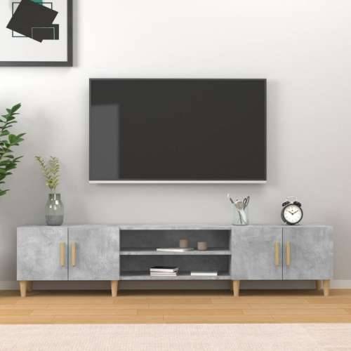 TV ormarić boja betona 180x31,5x40 cm od konstruiranog drva - Beton siva 1 Cijena