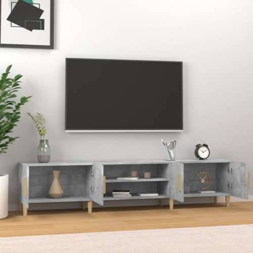 TV ormarić boja betona 180x31,5x40 cm od konstruiranog drva - Beton siva 1 Cijena