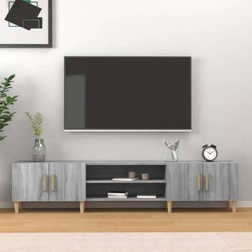 TV ormarić boja hrasta sonome 180x31,5x40 cm konstruirano drvo - Sivi hrast sonoma 1 Cijena