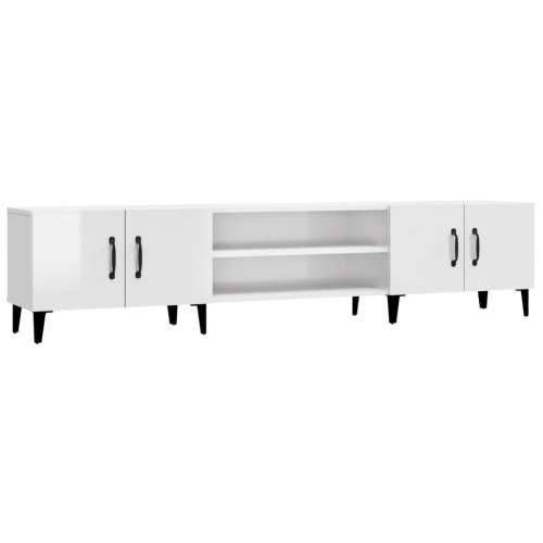 TV ormarić sjajni bijeli 180x31,5x40 cm od konstruiranog drva - Visoko sjajno bijela 1 Cijena
