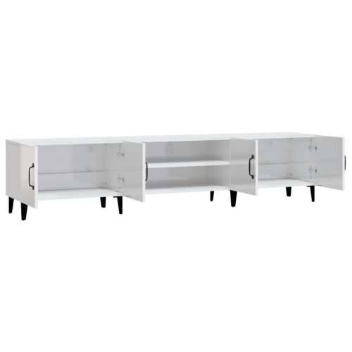 TV ormarić sjajni bijeli 180x31,5x40 cm od konstruiranog drva - Visoko sjajno bijela 1 Cijena