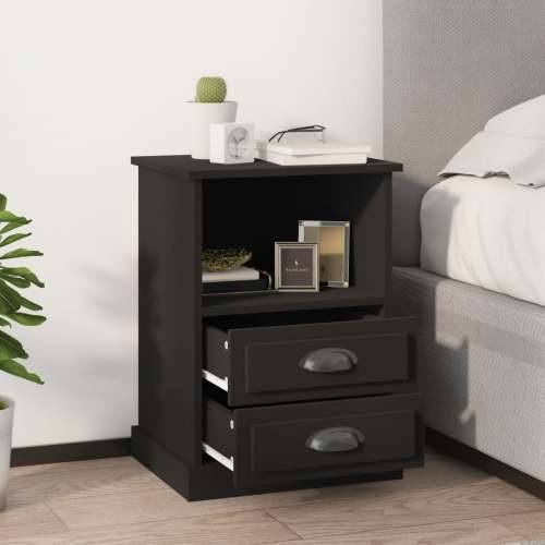 Noćni ormarići 2 kom crni 43x36x60 cm - Crna 2 Cijena