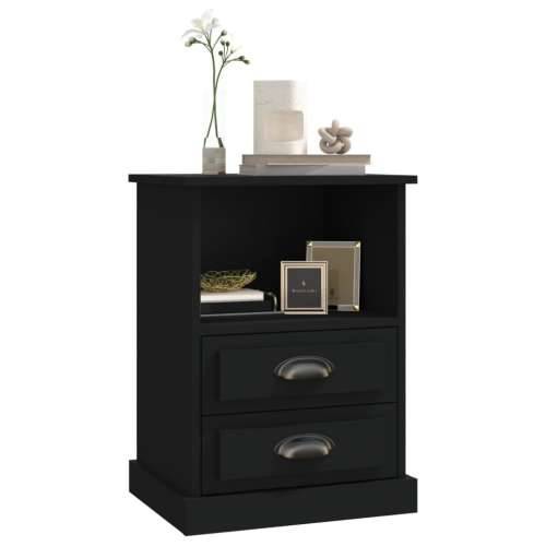 Noćni ormarići 2 kom crni 43x36x60 cm - Crna 2 Cijena