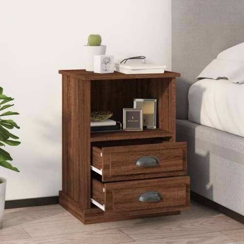Noćni ormarići 2 kom boja smeđeg hrasta 43x36x60 cm - Smeđi hrast 2 Cijena