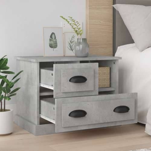 Noćni ormarić siva boja betona 60x39x45 cm - Beton siva 1 Cijena