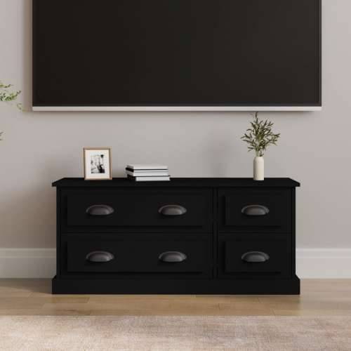 TV ormarić crni 100x35,5x45 cm od konstruiranog drva - Crna 1 Cijena