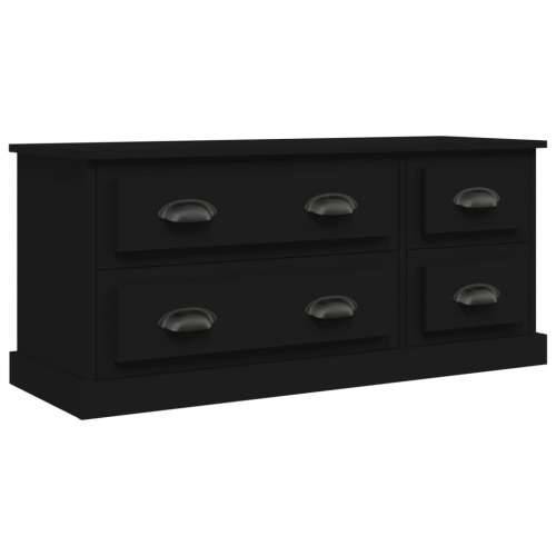 TV ormarić crni 100x35,5x45 cm od konstruiranog drva - Crna 1 Cijena