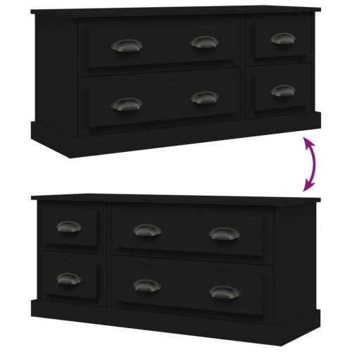 TV ormarić crni 100x35,5x45 cm od konstruiranog drva - Crna 1 Cijena