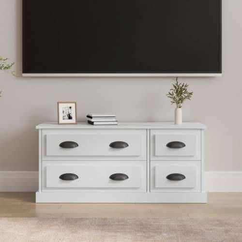 TV ormarić sjajni bijeli 100x35,5x45 cm od konstruiranog drva - Visoko sjajno bijela 1 Cijena