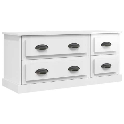 TV ormarić sjajni bijeli 100x35,5x45 cm od konstruiranog drva - Visoko sjajno bijela 1 Cijena