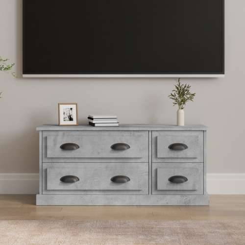 TV ormarić boja betona 100x35,5x45 cm konstruirano drvo - Beton siva 1 Cijena
