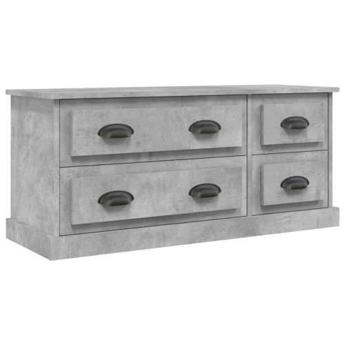 TV ormarić boja betona 100x35,5x45 cm konstruirano drvo - Beton siva 1 Cijena